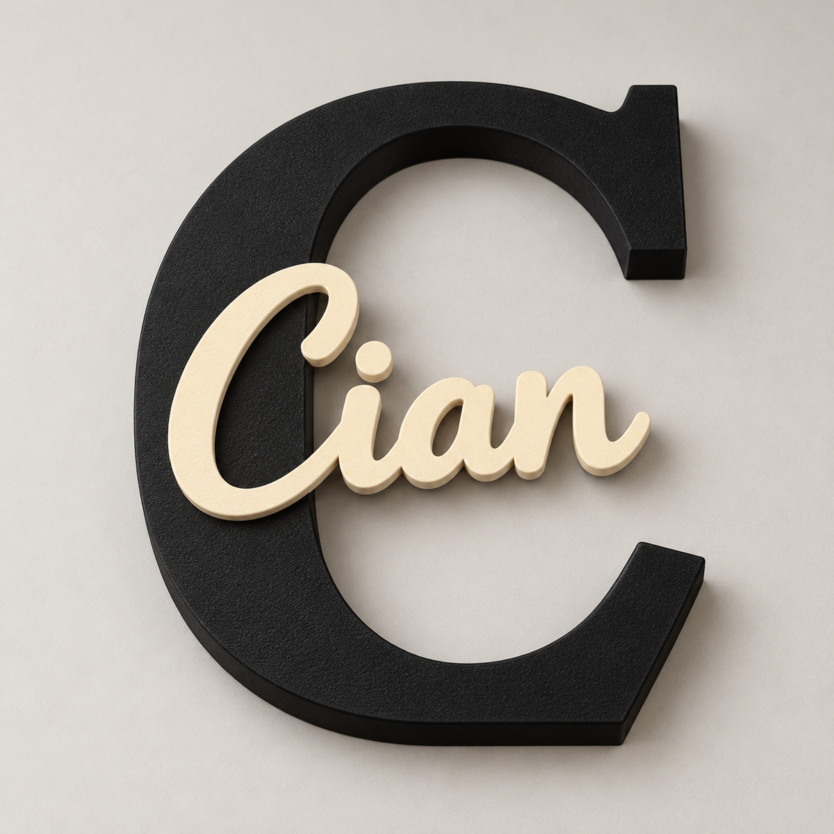 Personalised Initial & Name Decoration