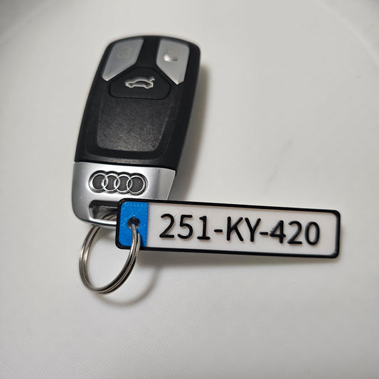License Plate Keychain
