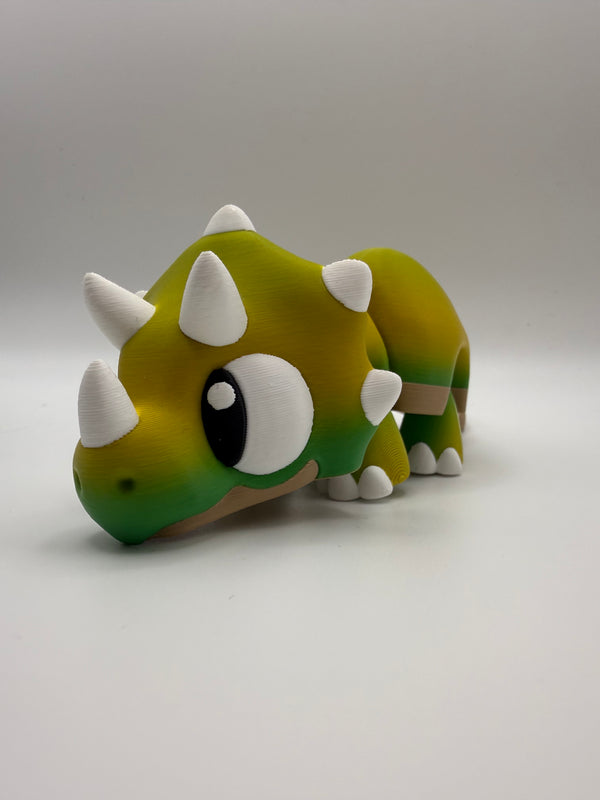 Adoptables – Mini Flexi Animals – Baby Triceratops, 3D printed by 3D&ME in Tralee
