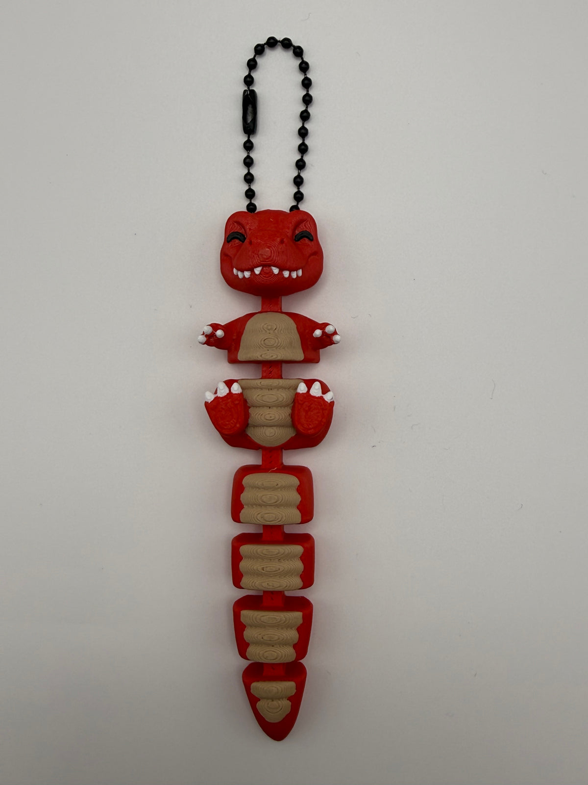 Articulated Animal & Character Keyrings – Red Dragon, 3D printed by 3D&ME in Tralee