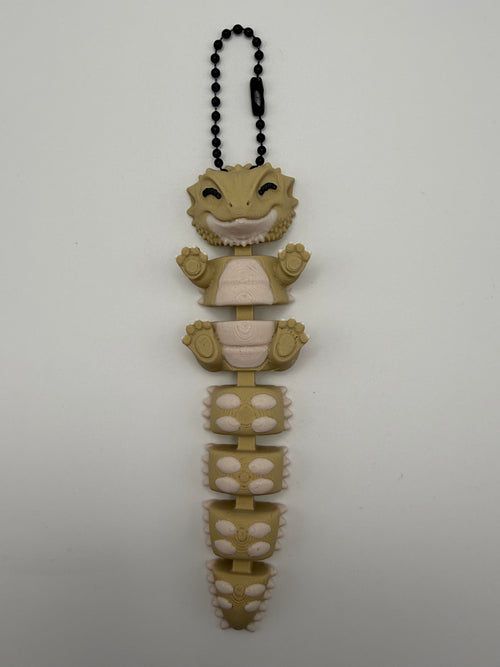 Articulated Animal & Character Keyrings – Tan Bear, 3D printed by 3D&ME in Tralee