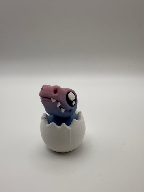 Baby Triceratops Egg Fidget – Purple, 3D printed by 3D&ME in Tralee