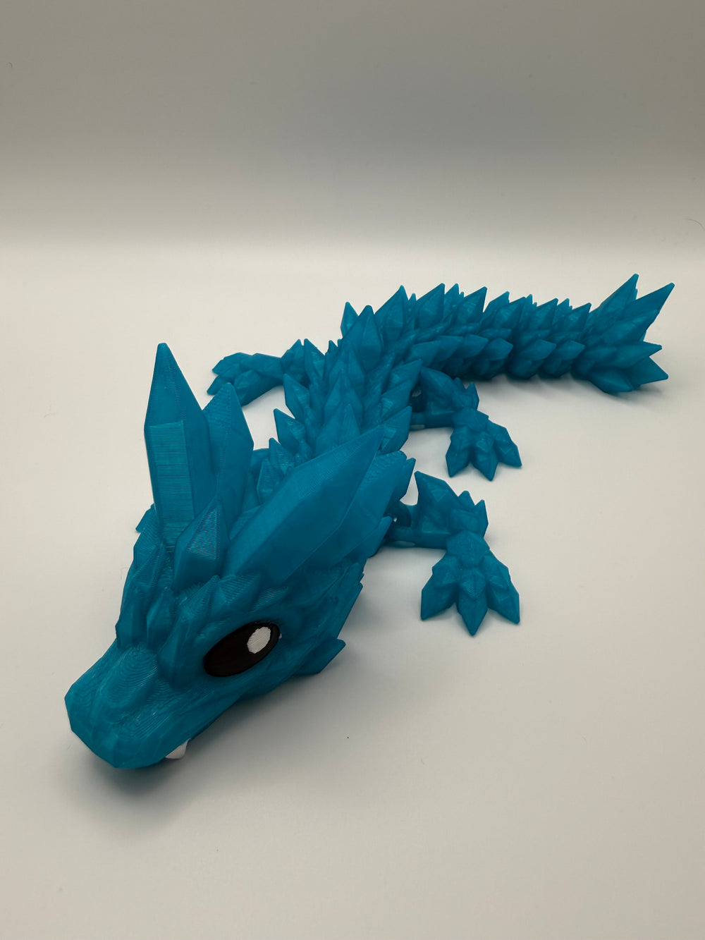 Crystal Cutie Dragon Flexi – Teal, 3D printed by 3D&ME in Tralee