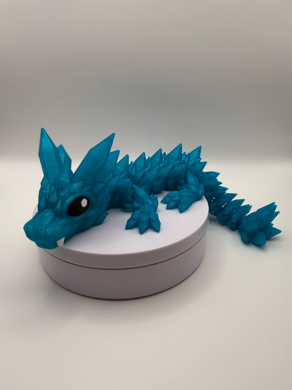 Crystal Cutie Dragon Flexi – Teal, 3D printed by 3D&ME in Tralee