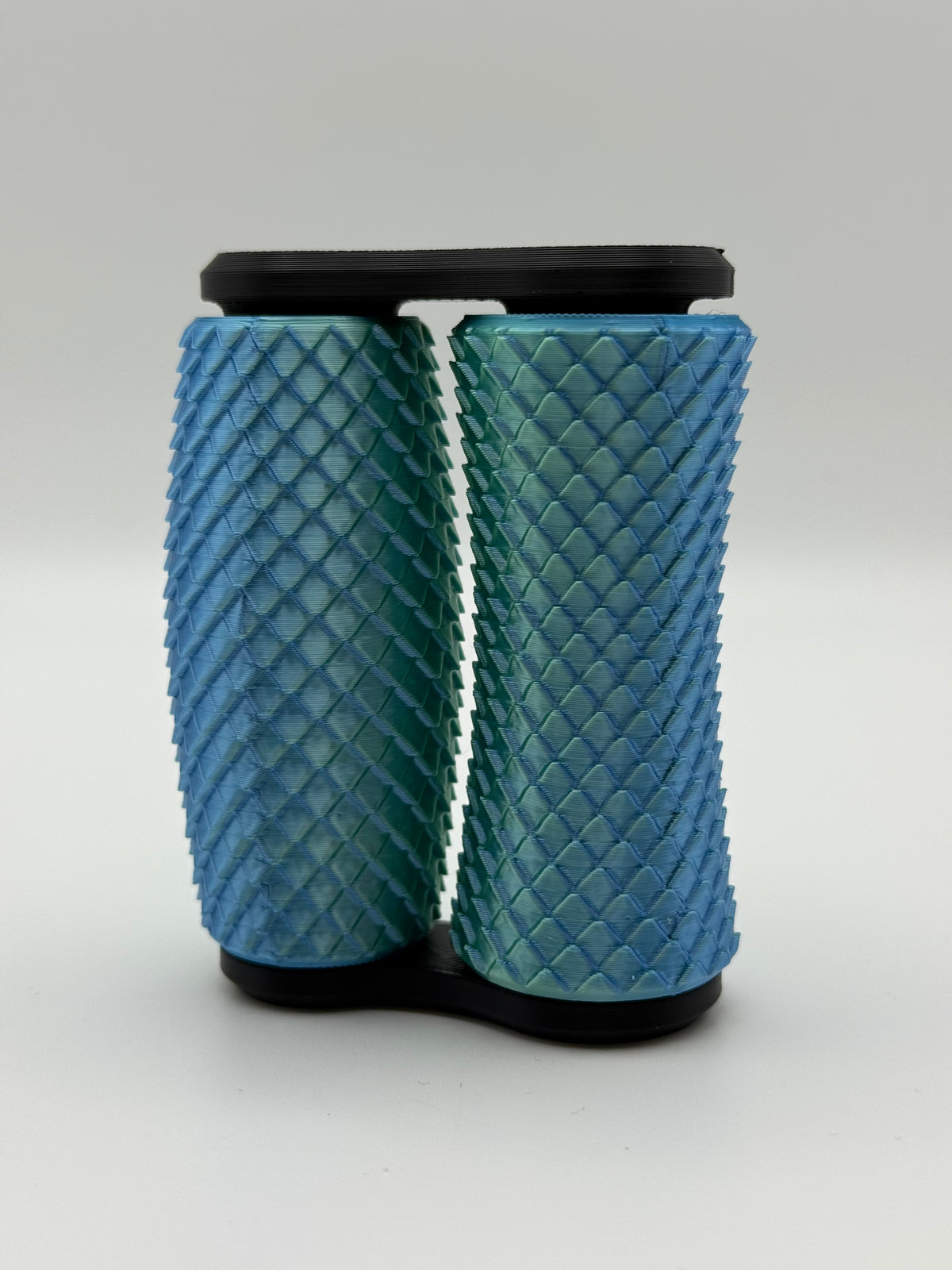 Dragon Scale Fidget Rollers – Ice Blue, 3D printed by 3D&ME in Tralee