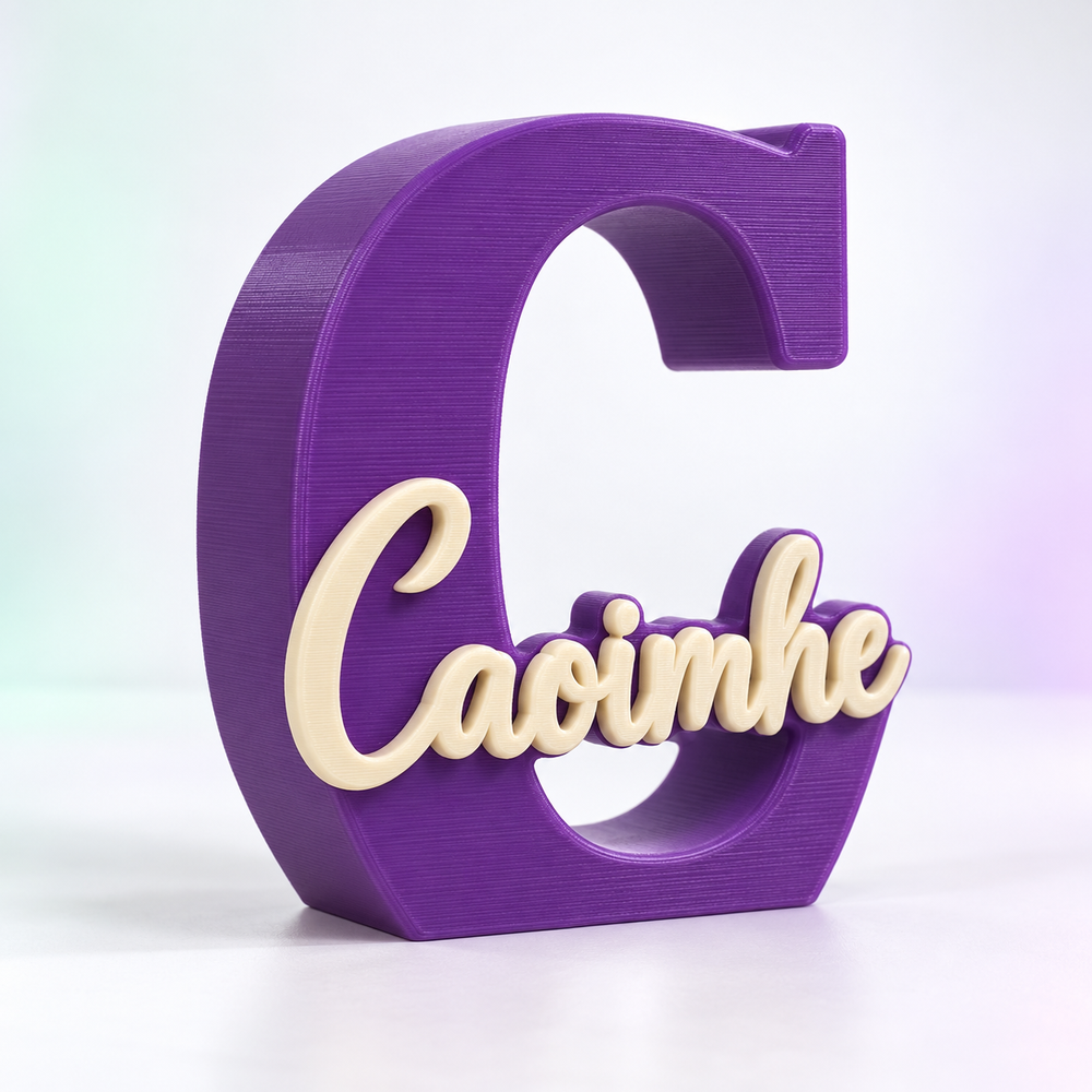 Personalised Initial & Name Decoration