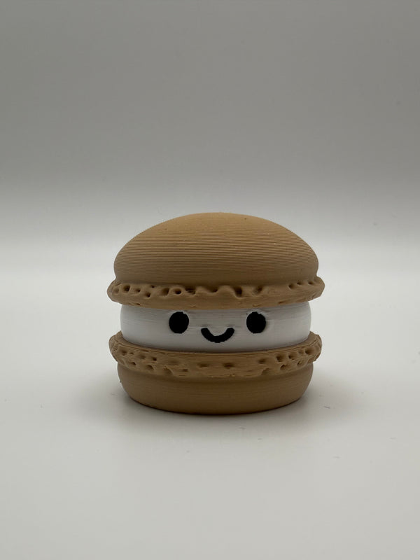 Macaron Fidget Clicker – Caramel, 3D printed by 3D&ME in Tralee