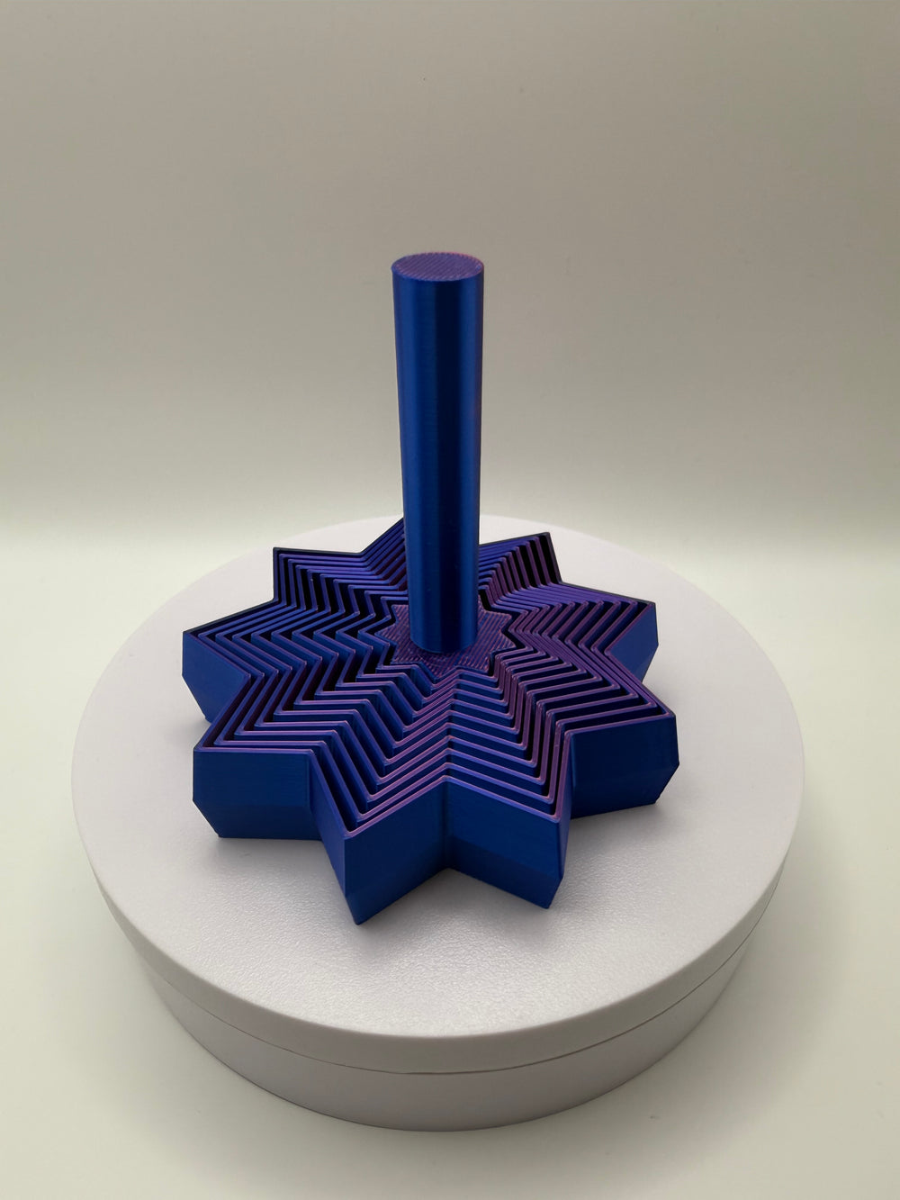 Ninja Star Fidget – Blue, 3D printed by 3D&ME in Tralee
