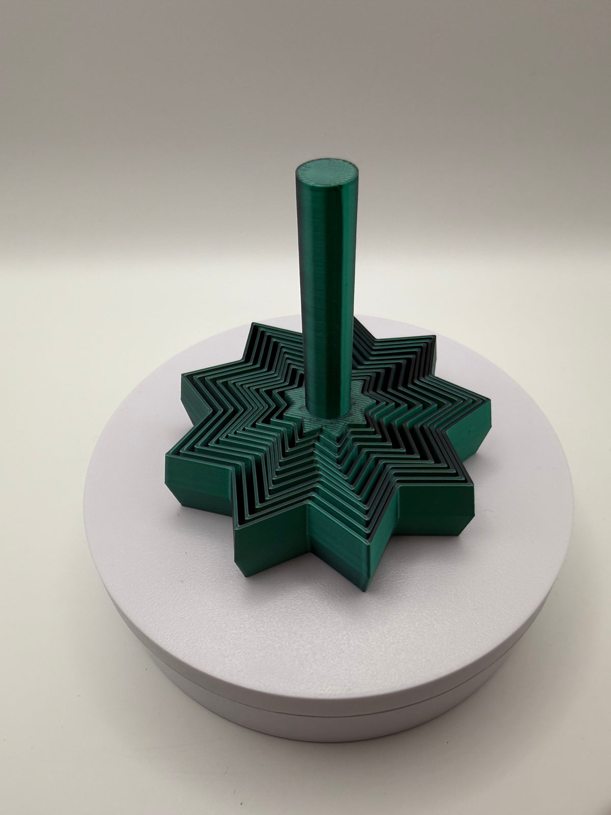 Ninja Star Fidget – Midnight Teal, 3D printed by 3D&ME in Tralee