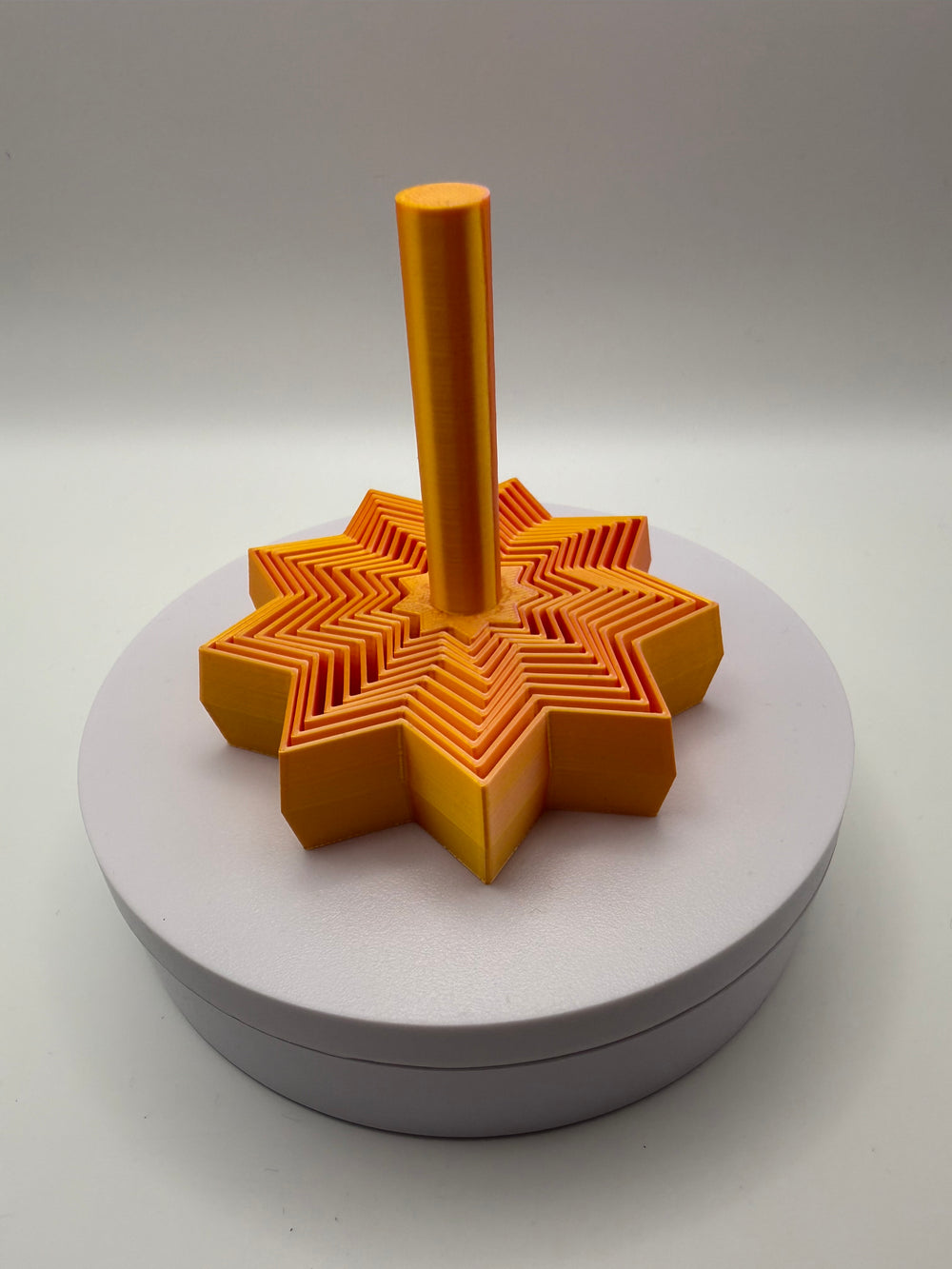 Ninja Star Fidget – Sunset Gold, 3D printed by 3D&ME in Tralee