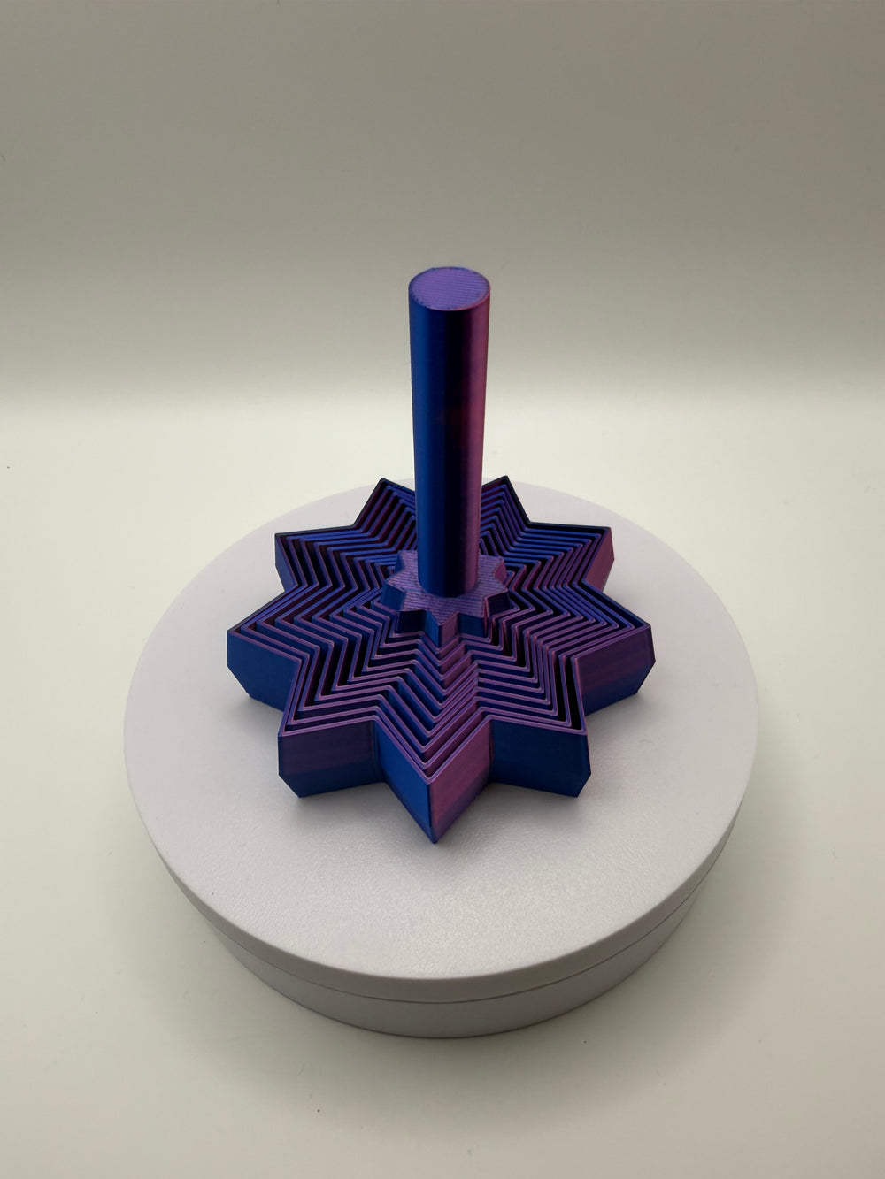 Ninja Star Fidget – Violet, 3D printed by 3D&ME in Tralee