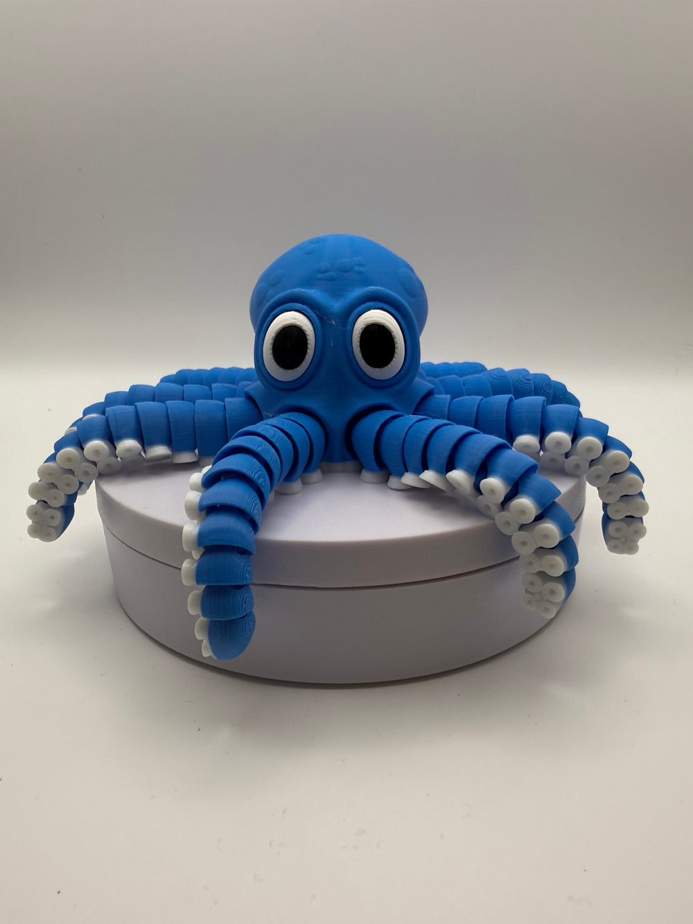 Octopus Flexi Fidget – Blue, 3D printed by 3D&ME in Tralee