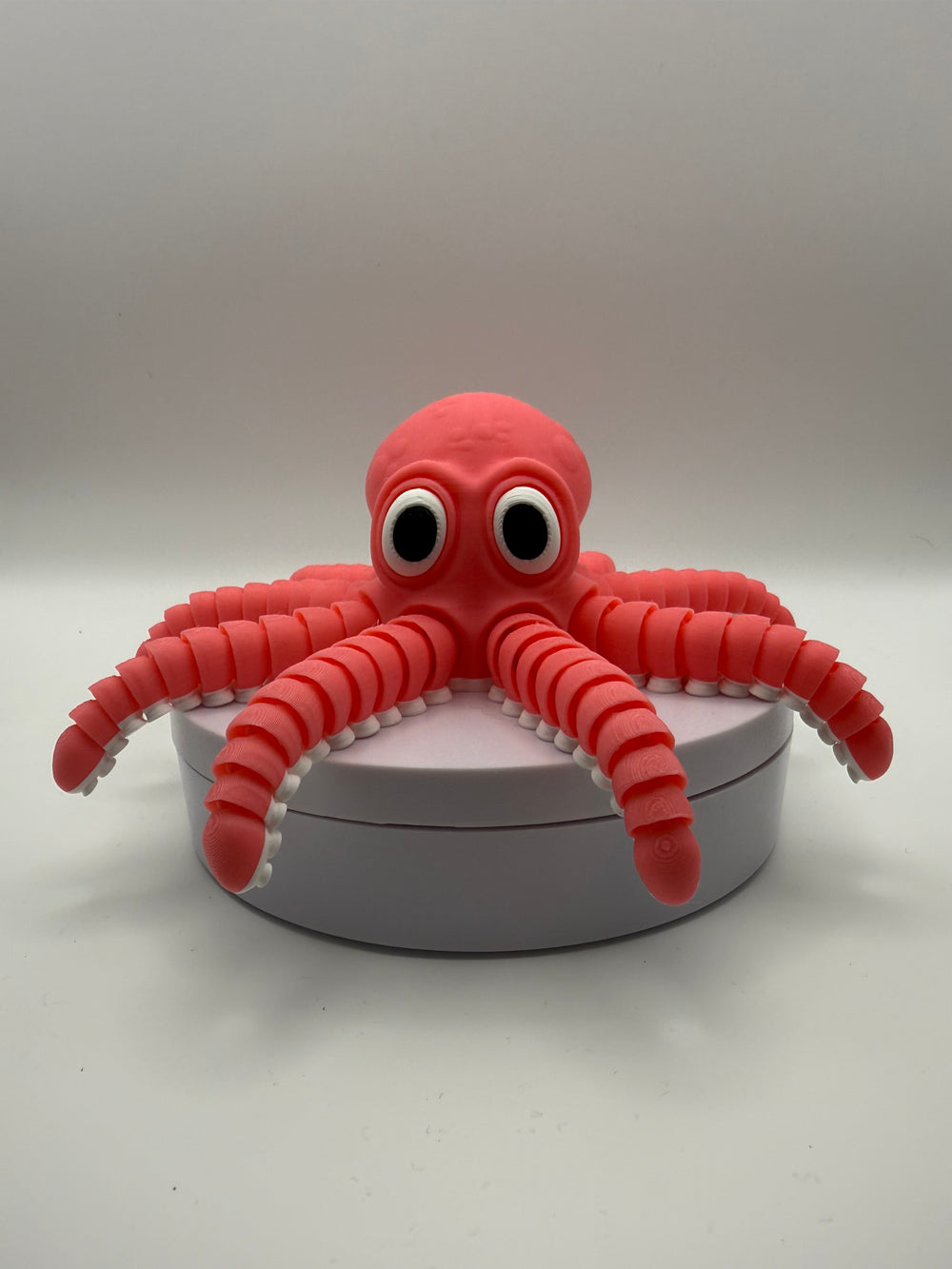 Octopus Flexi Fidget – Coral Pink, 3D printed by 3D&ME in Tralee