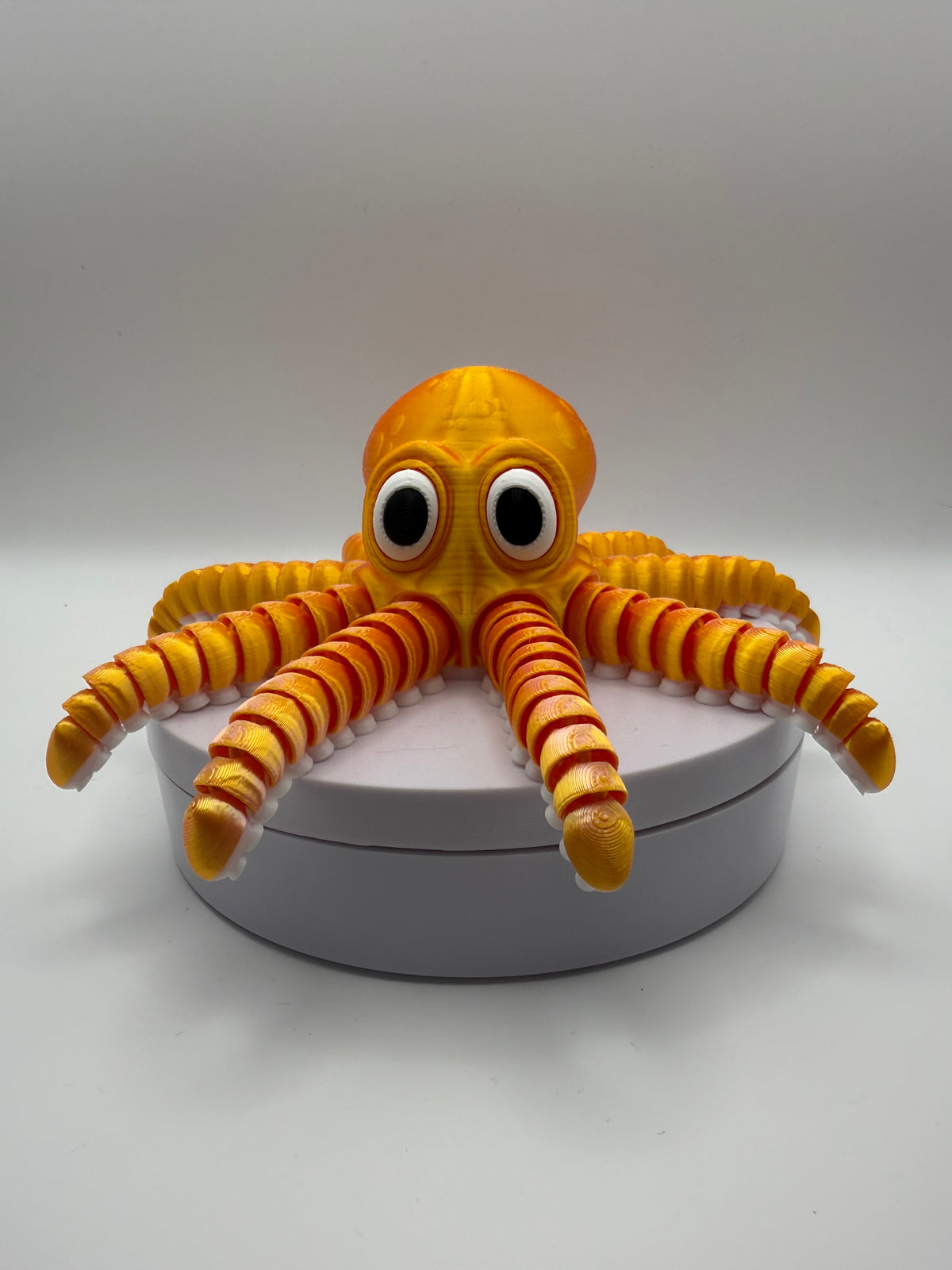 Octopus Flexi Fidget – Gold, 3D printed by 3D&ME in Tralee