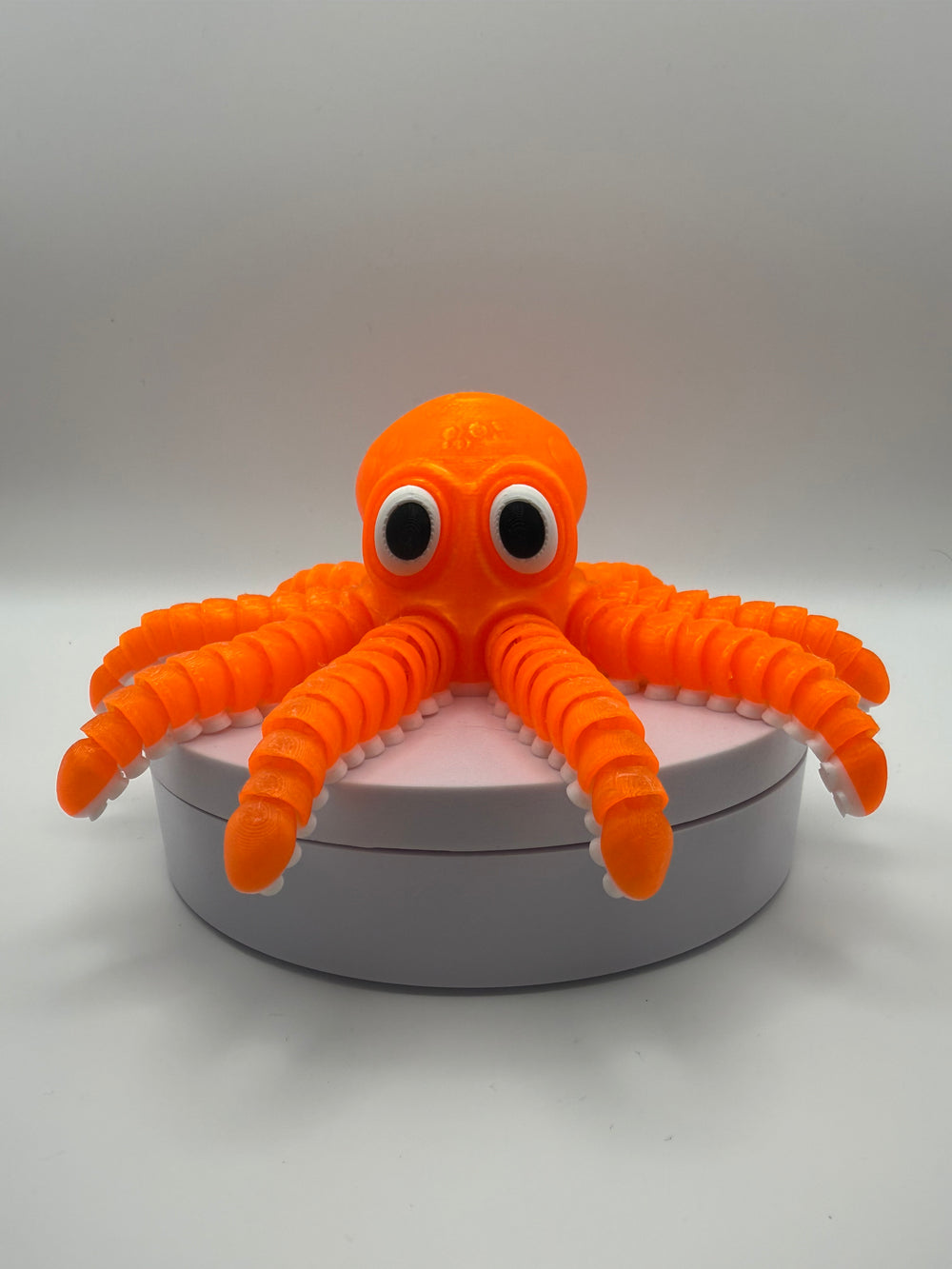 Octopus Flexi Fidget – Orange, 3D printed by 3D&ME in Tralee