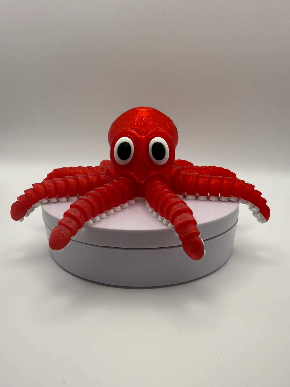 Octopus Flexi Fidget – Red, 3D printed by 3D&ME in Tralee