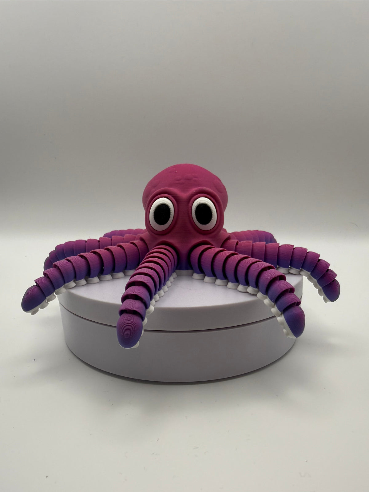 Octopus Flexi Fidget – Violet & Pink, 3D printed by 3D&ME in Tralee