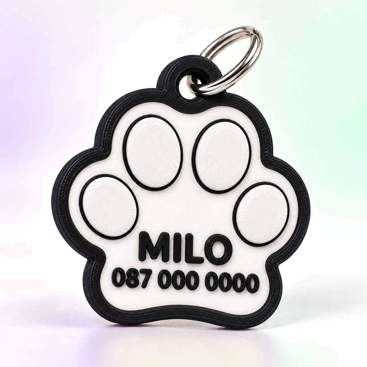 Custom Paw Pet ID Tag