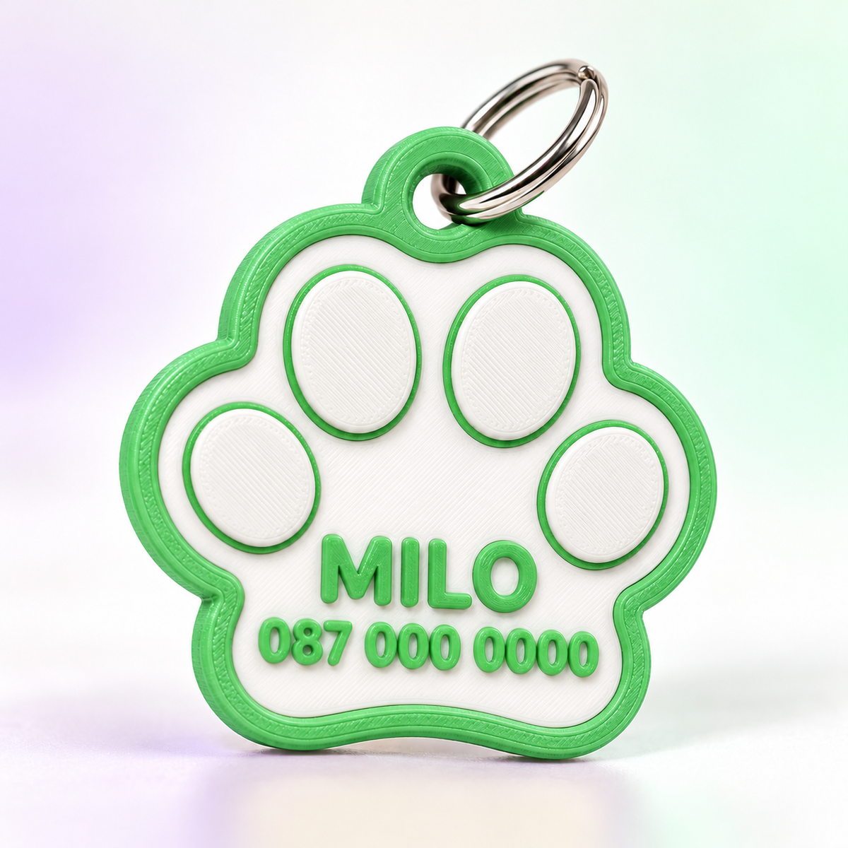 Custom Paw Pet ID Tag