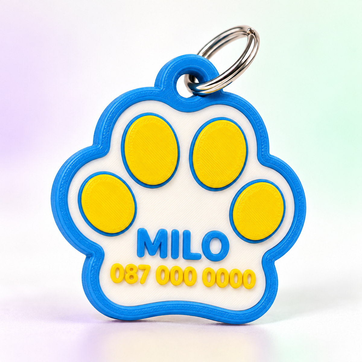 Custom Paw Pet ID Tag