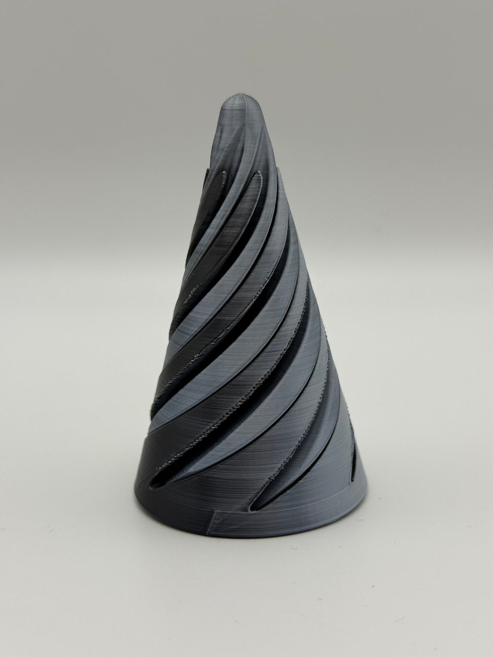 Spiral Cone Fidget – Silver, 3D printed by 3D&ME in Tralee